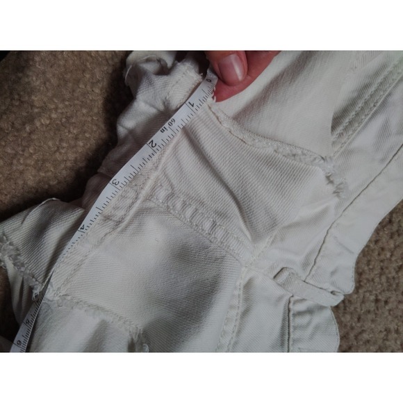 Y2K Hollister White Denim Short Shorts Sz 9 - Picture 5 of 5